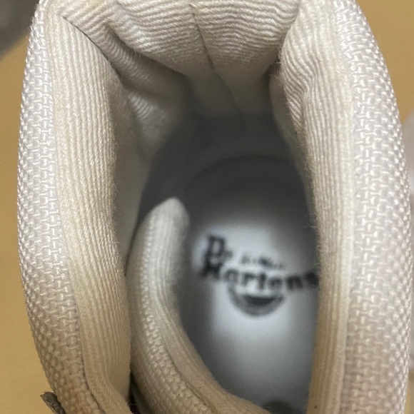 Dr. Martens Canvas White High-Top Boots. NWOT - Picture 2 of 6